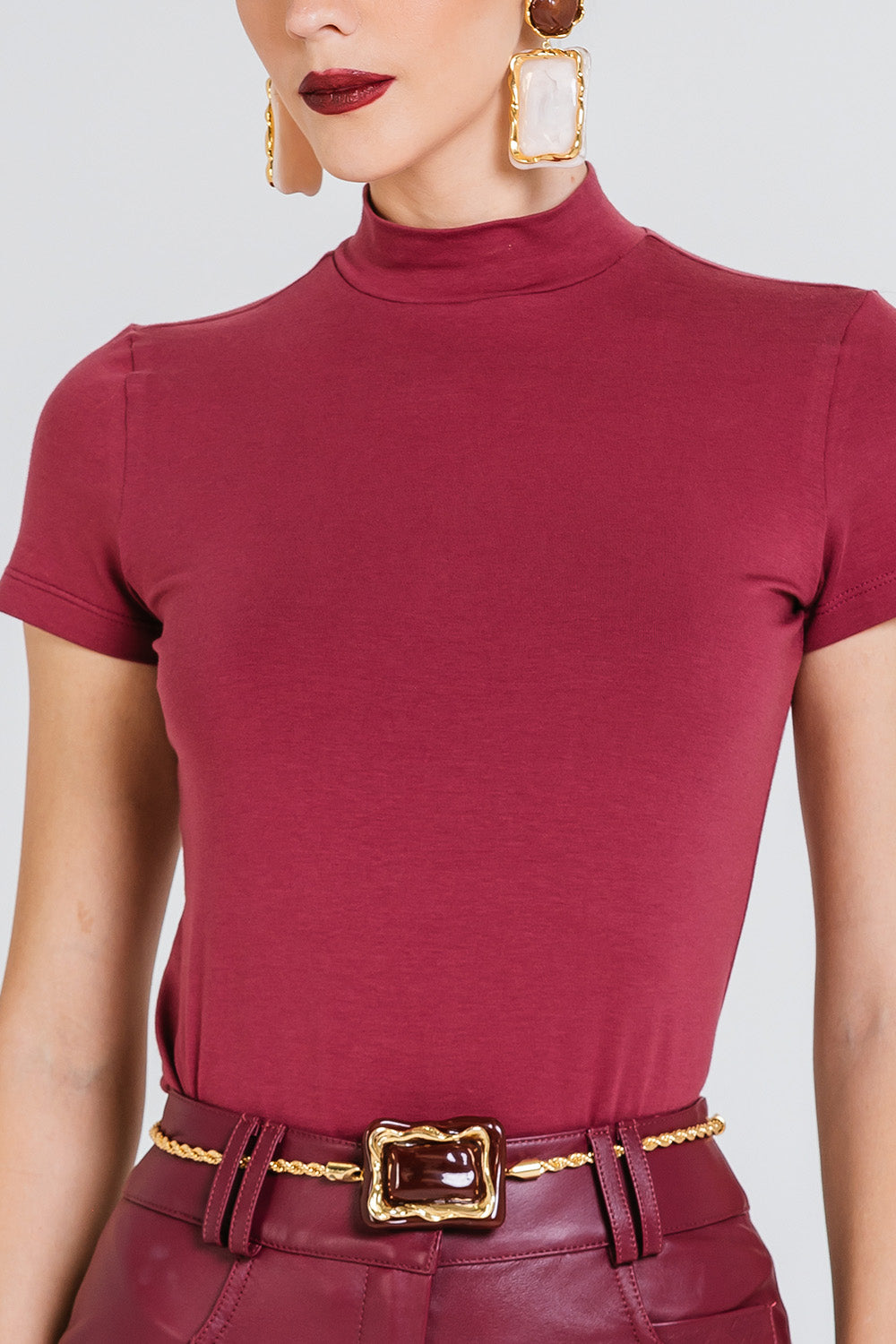Blusa Vic - Cabernet