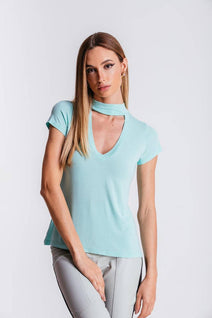 T-shirt Ana - Turquesa