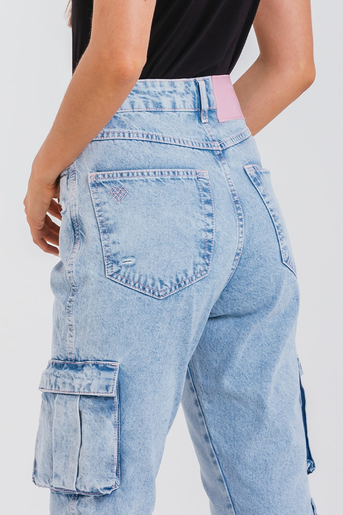 Calça Jeans Flora - Jeans Claro