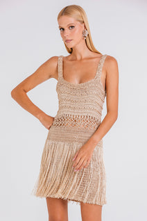 Vestido Croc - Gold