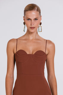 Vestido Iohara - Chocolate