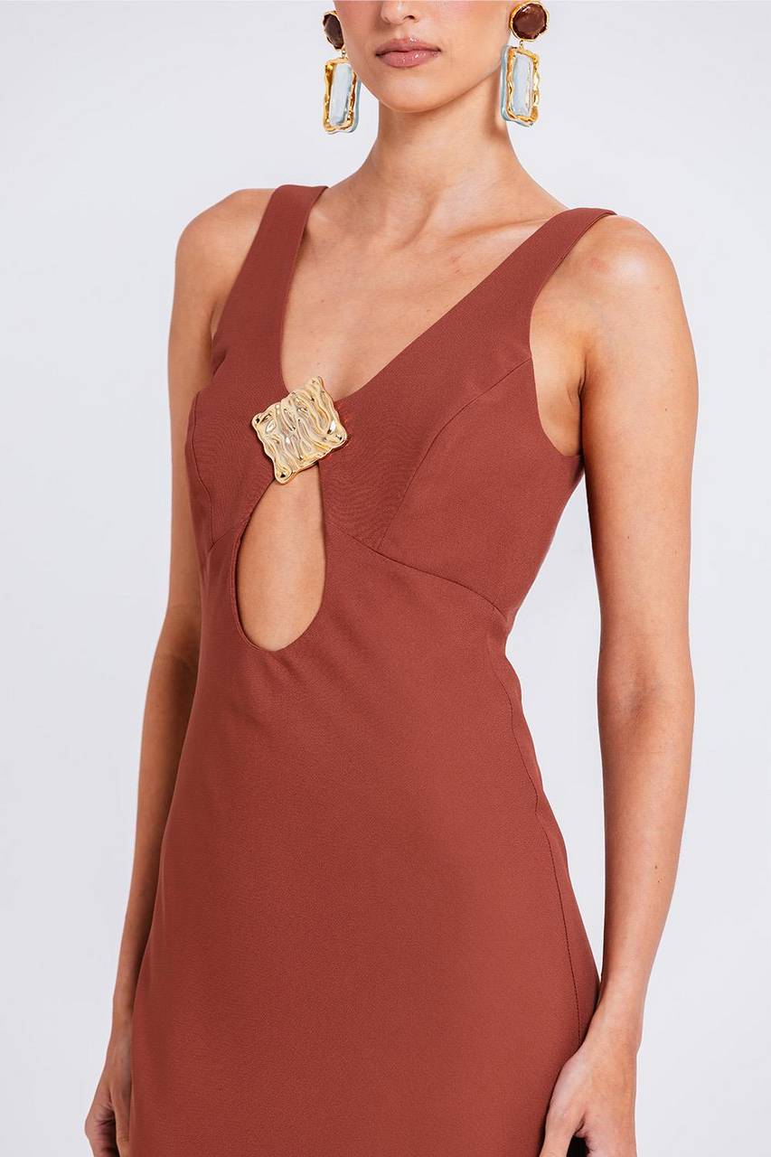 Vestido Sonar - Chocolate