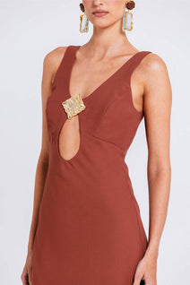 Vestido Sonar - Chocolate