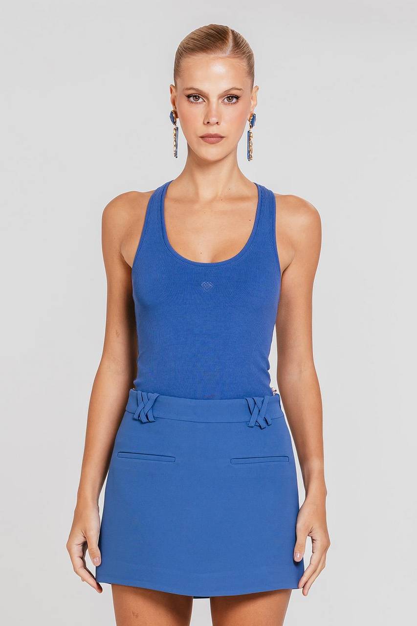 Short Saia Clara - Blues