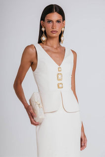 Vestido Cindy - Marfim