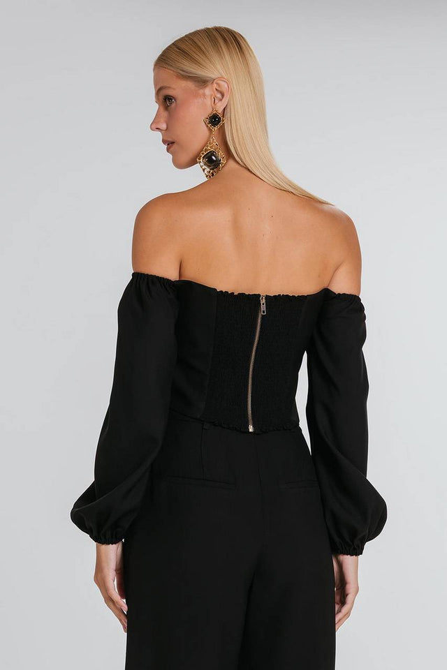 Top Mima - Preto