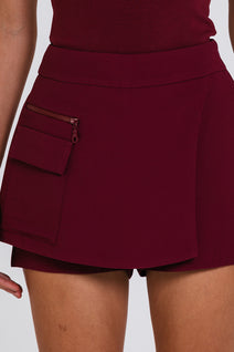 Short Saia Duda - Cabernet