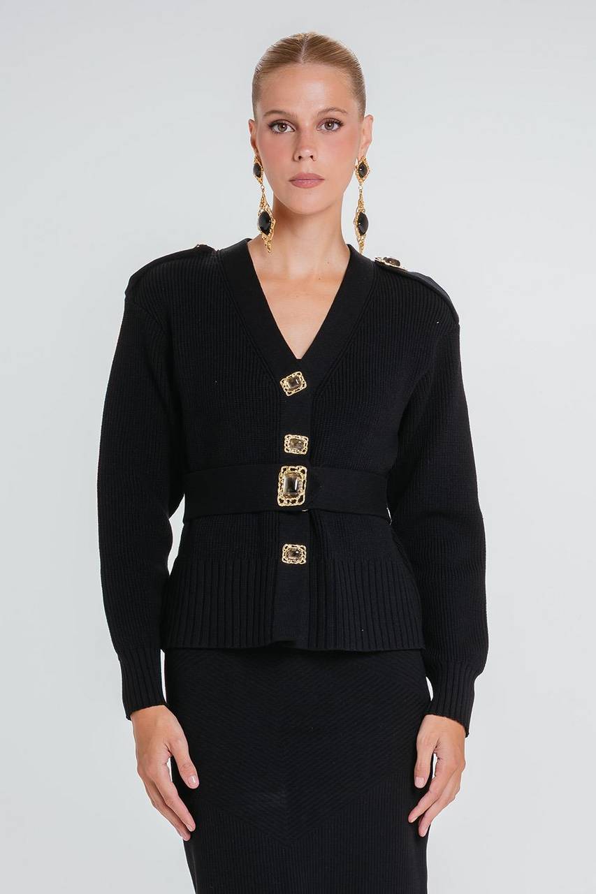 Cardigan Alira - Preto