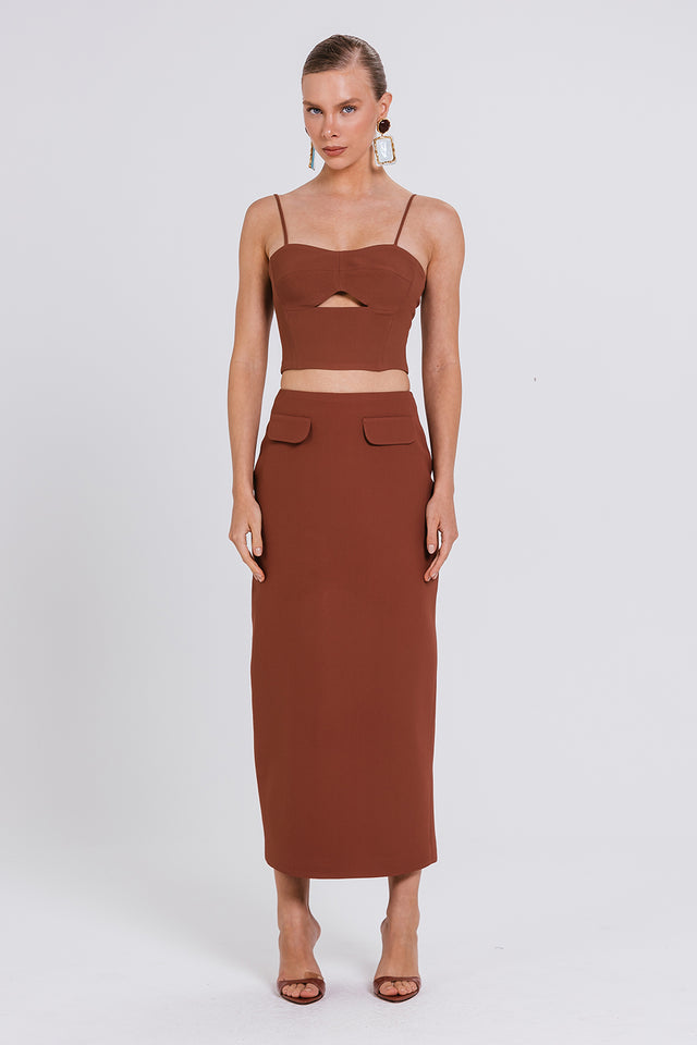 Saia Maica - Chocolate