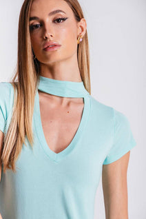 T-shirt Ana - Turquesa