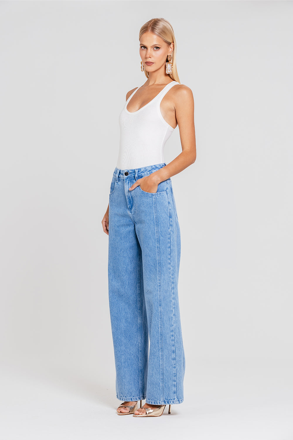 Calça Micaela - Jeans Medio