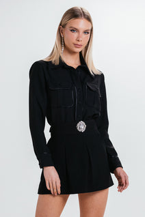 Short Saia Verena - Preto