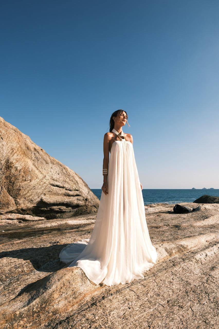 Vestido Solar - Areia