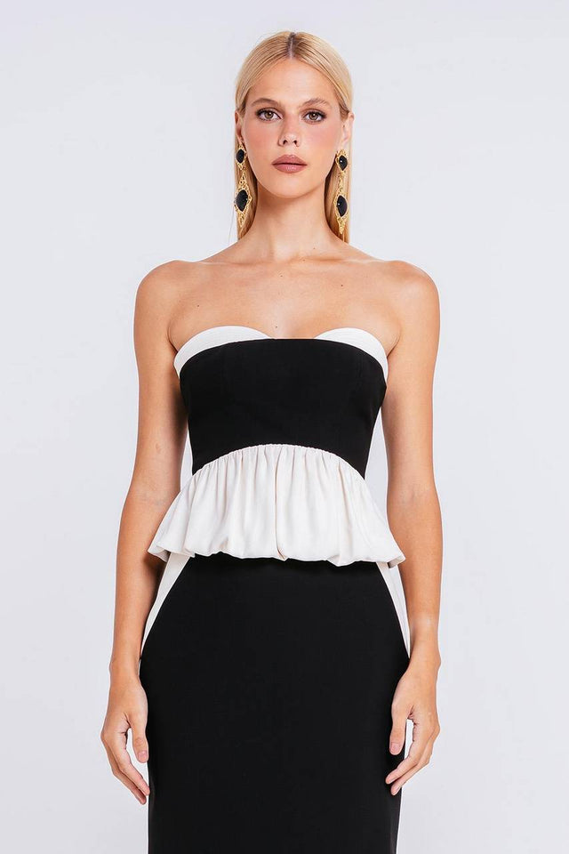 Top Melissa - Preto/marfim