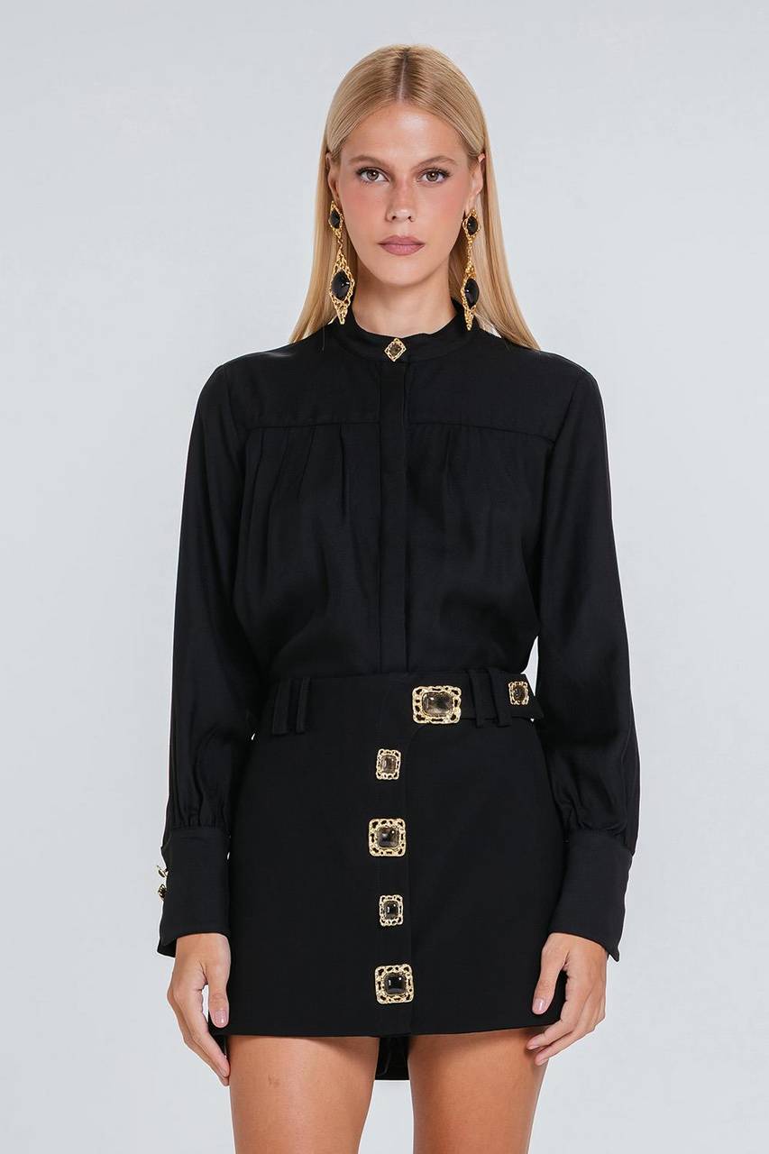 Short Saia Cleo - Preto
