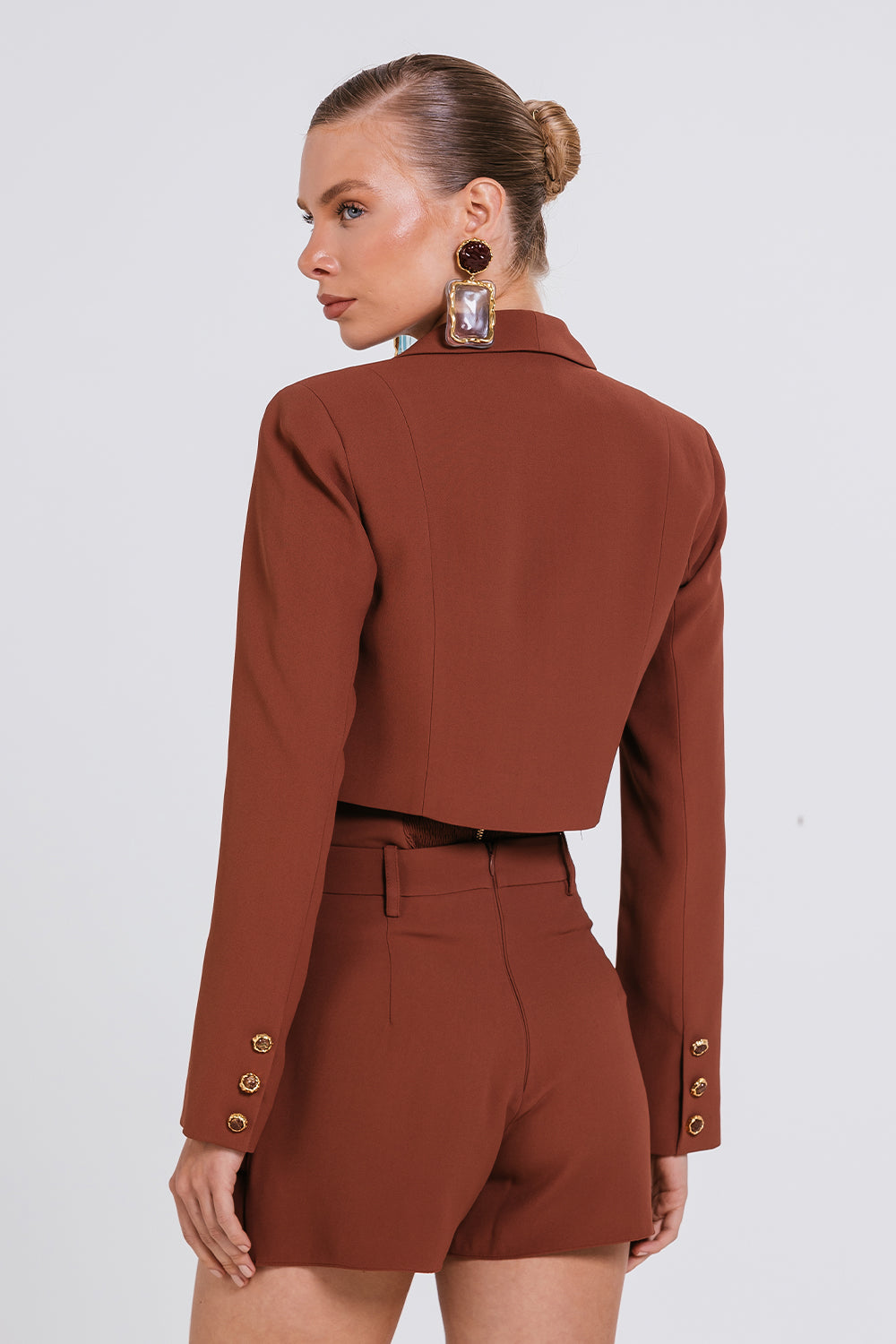 Short Saia Cora - Chocolate