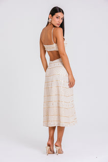 Vestido Laise - Areia