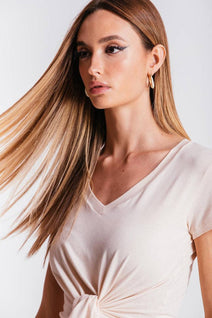 T-shirt Nó - Areia