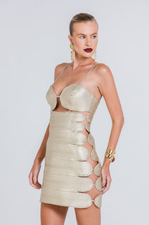 Vestido Divina - Gold