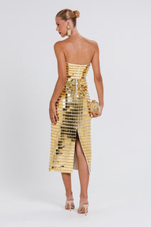 Vestido Nilo - Gold