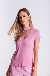 T-shirt Ana - Quartzo