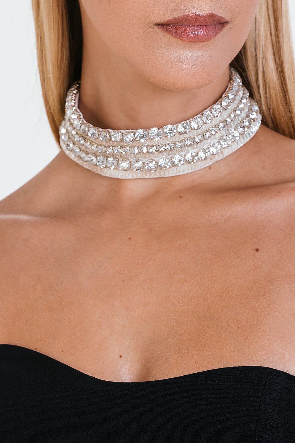 Chocker Strass - Off White