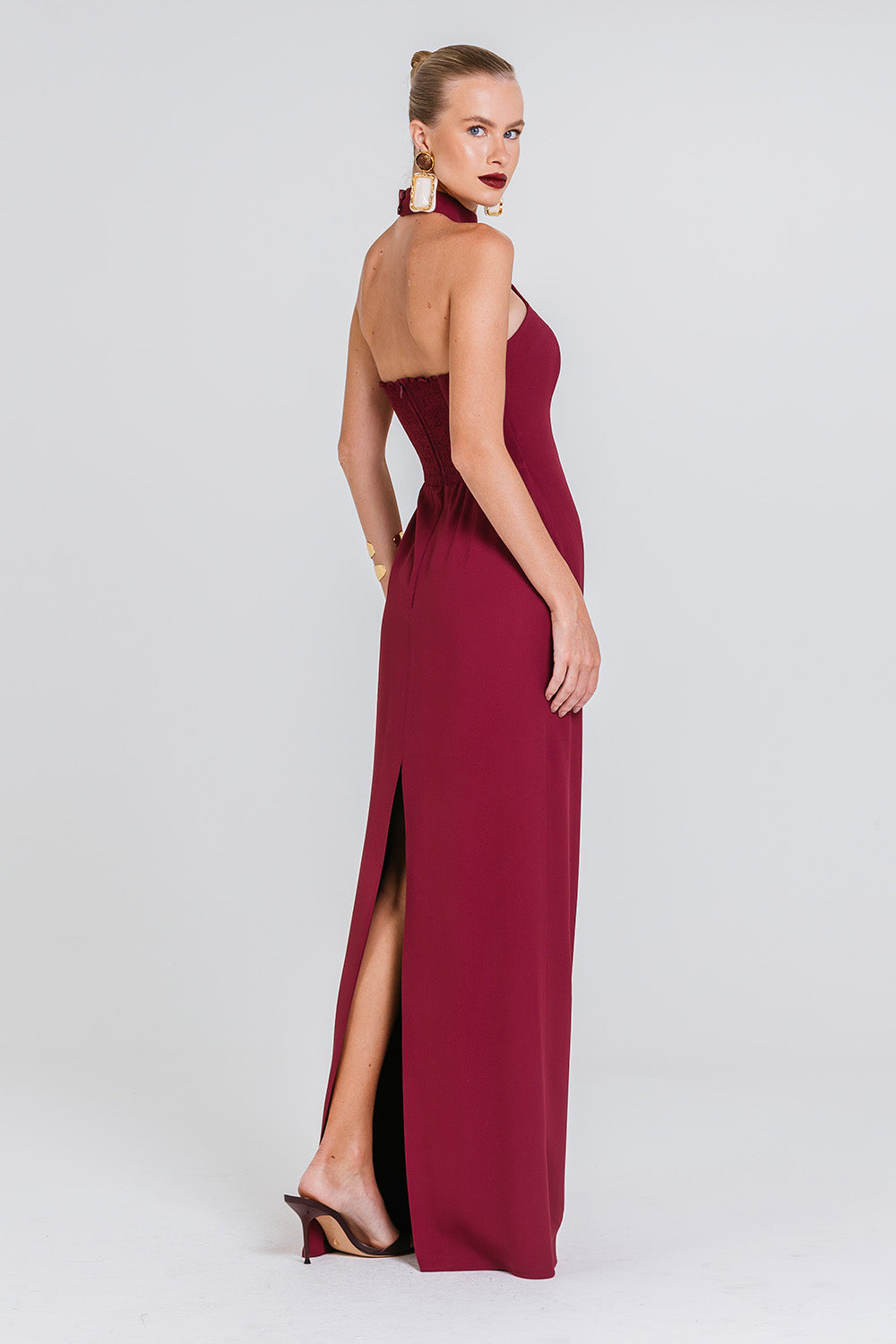 Vestido Deliane - Cabernet
