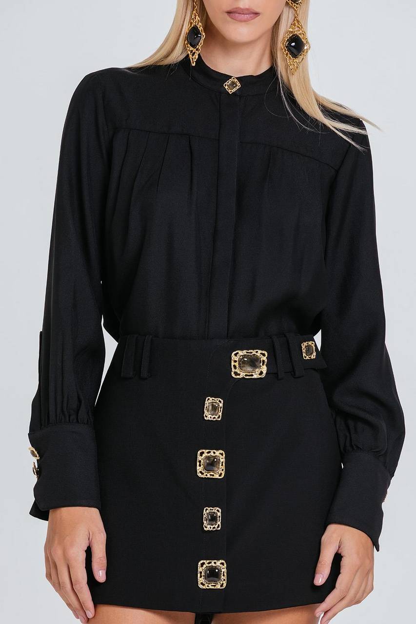 Short Saia Cleo - Preto