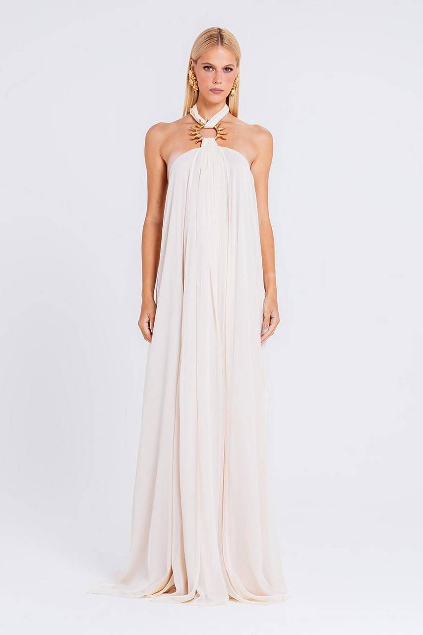 Vestido Solar - Areia