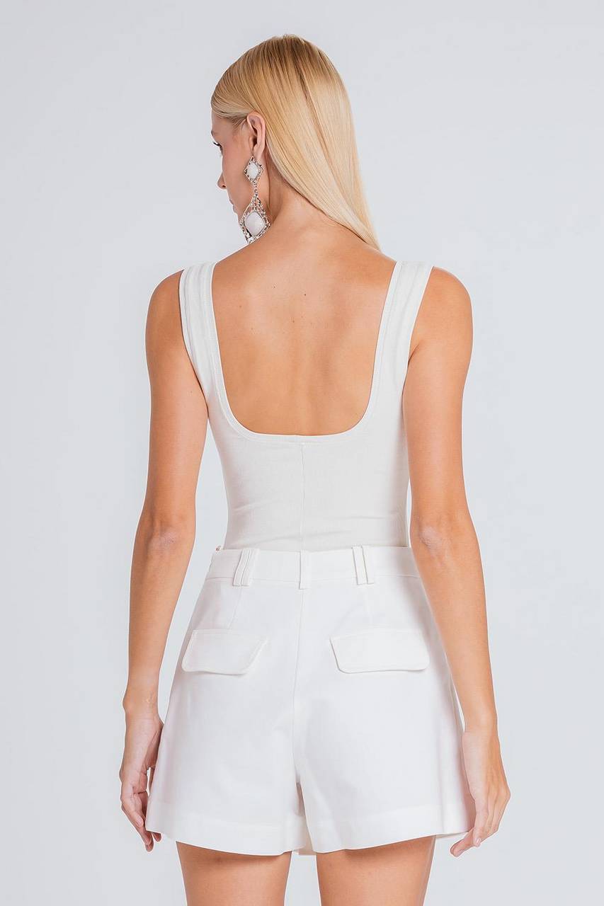 Short Saia Teca - Off White
