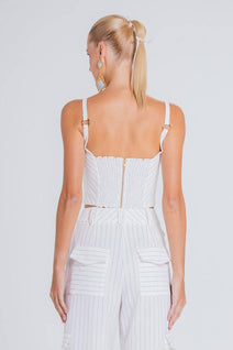 Top Lila - Off White