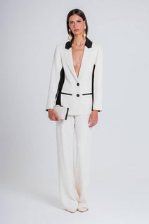 Blazer Carolina - Marfim/preto