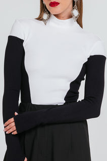 Blusa Iria - Preto/off