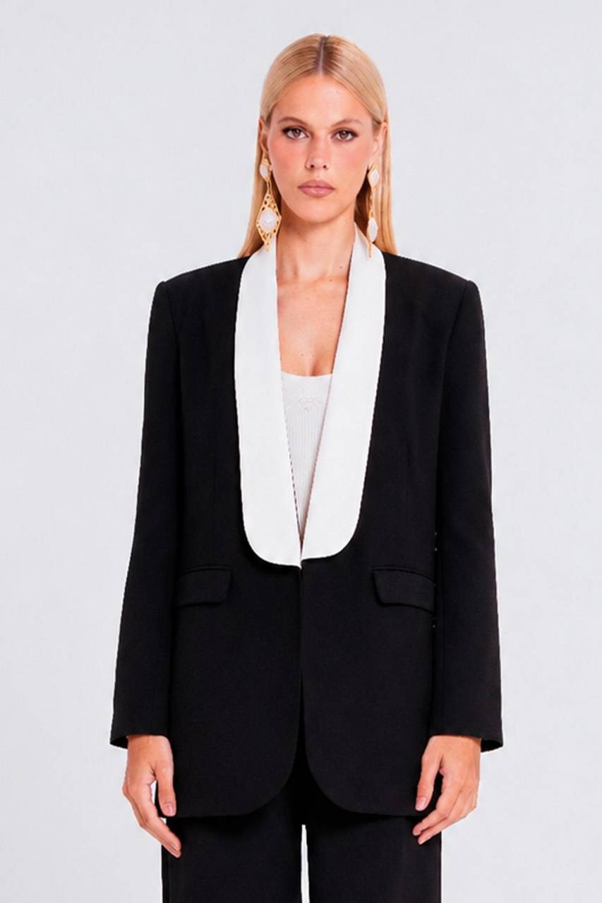 Blazer Lizie - Preto/marfim