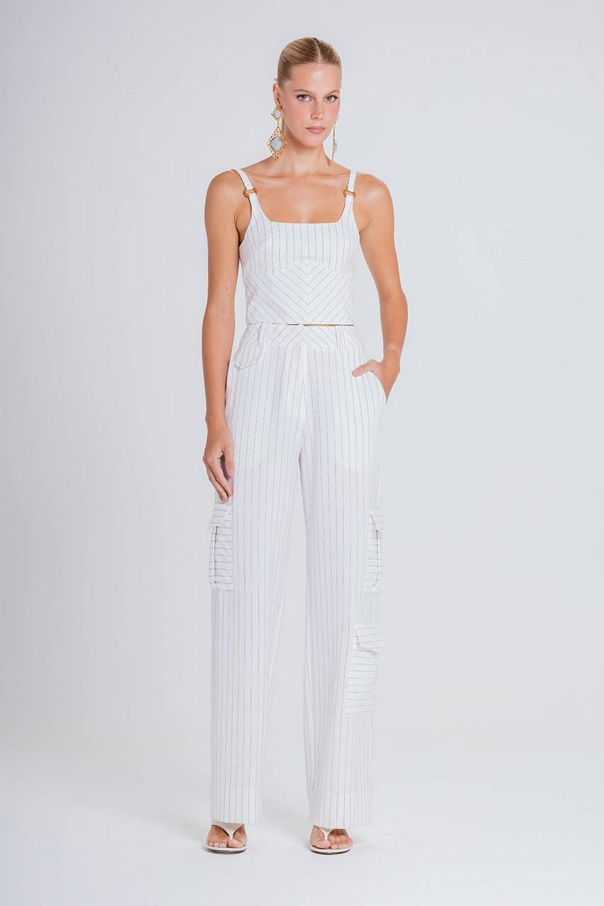 Top Lila - Off White