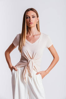T-shirt Nó - Areia
