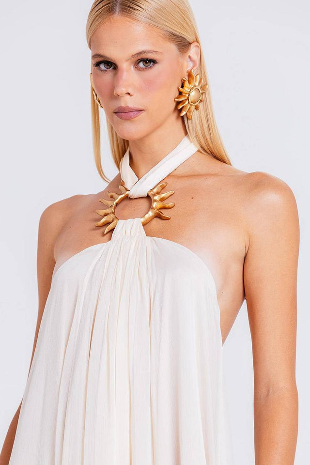 Vestido Solar - Areia