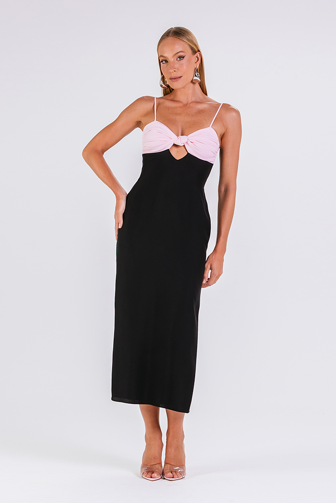 Vestido Andressa - Preto/blush