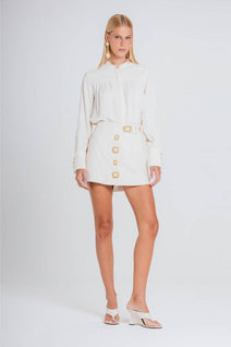 Short Saia Cleo - Marfim