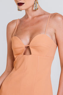 Vestido Isa - Terracota