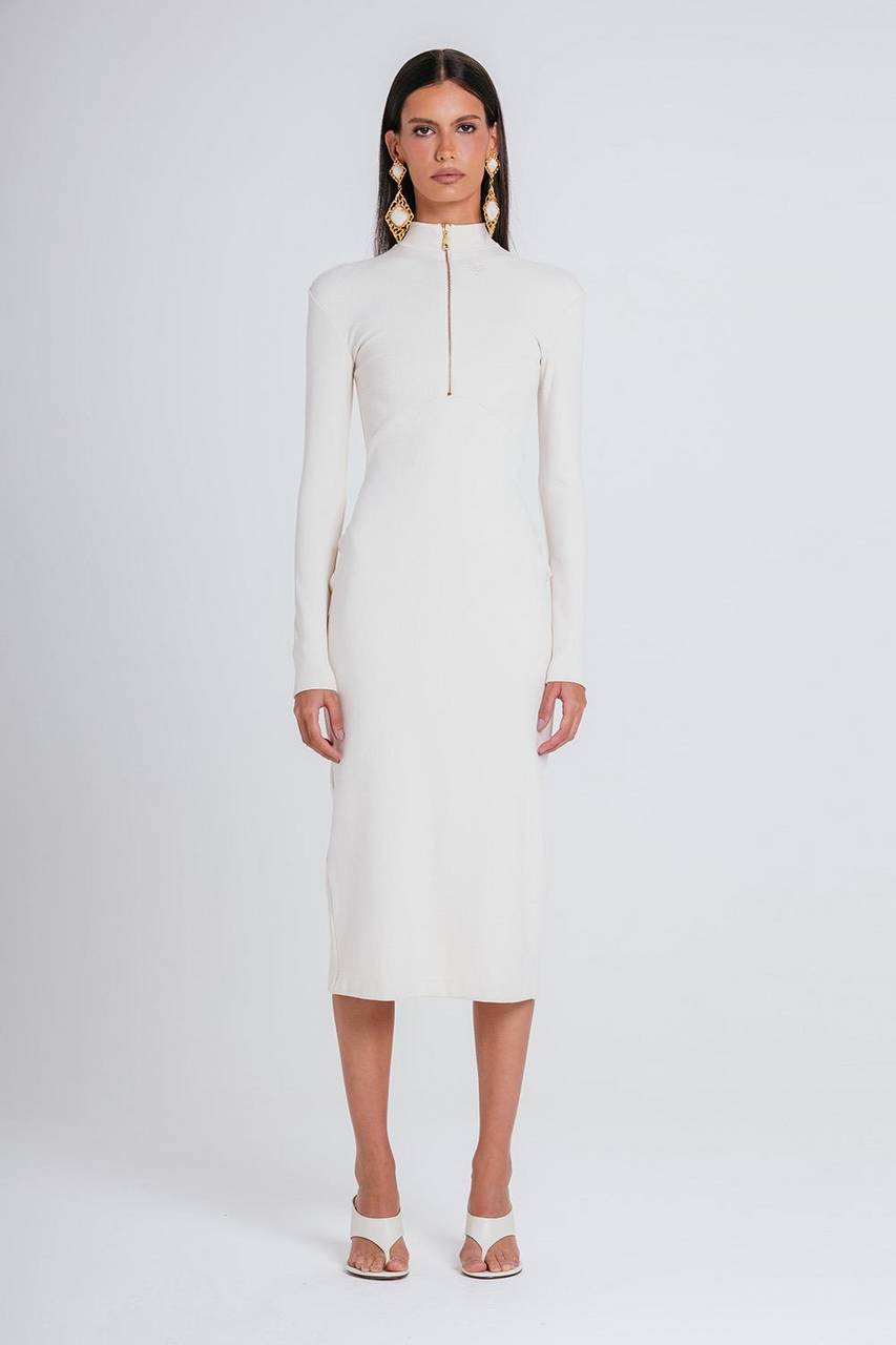 Vestido Brigite - Marfim