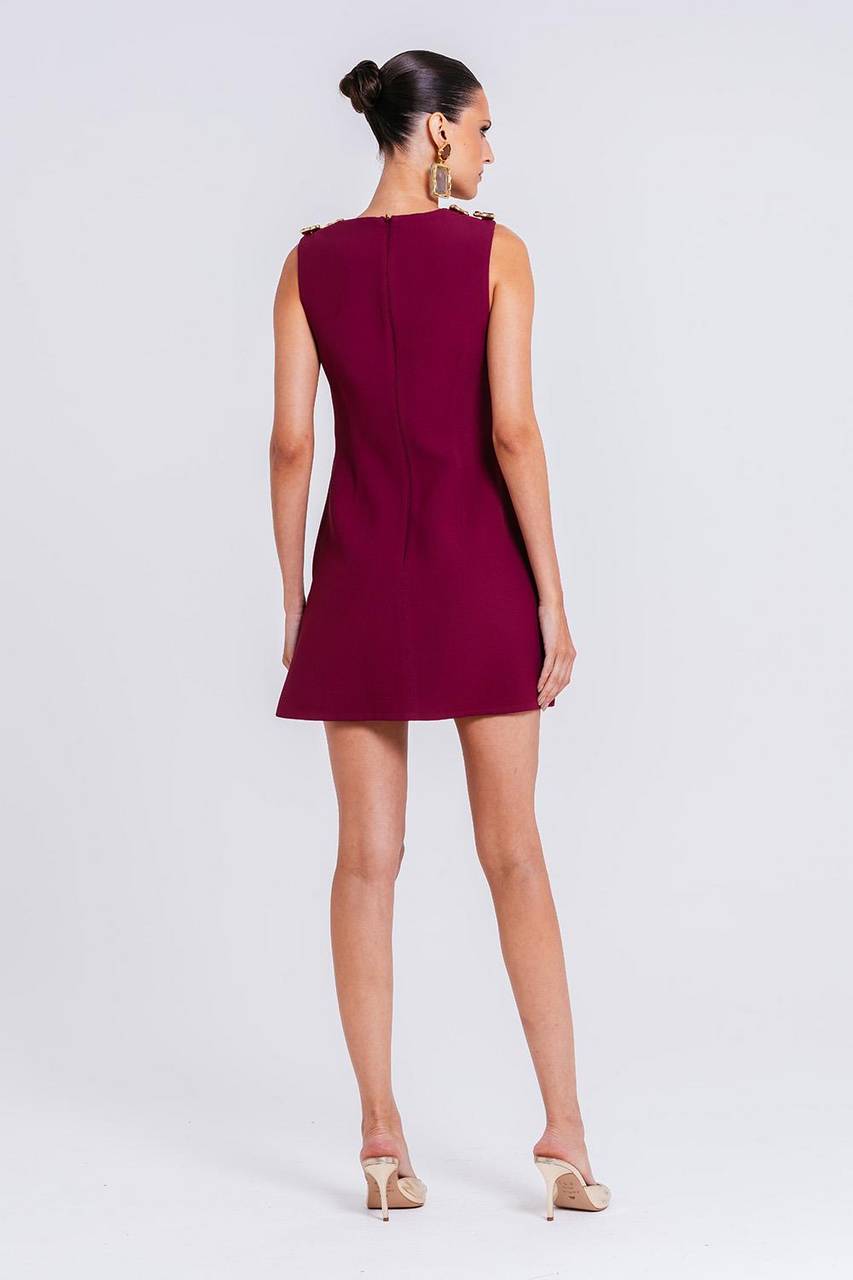 Vestido Maele - Cabernet