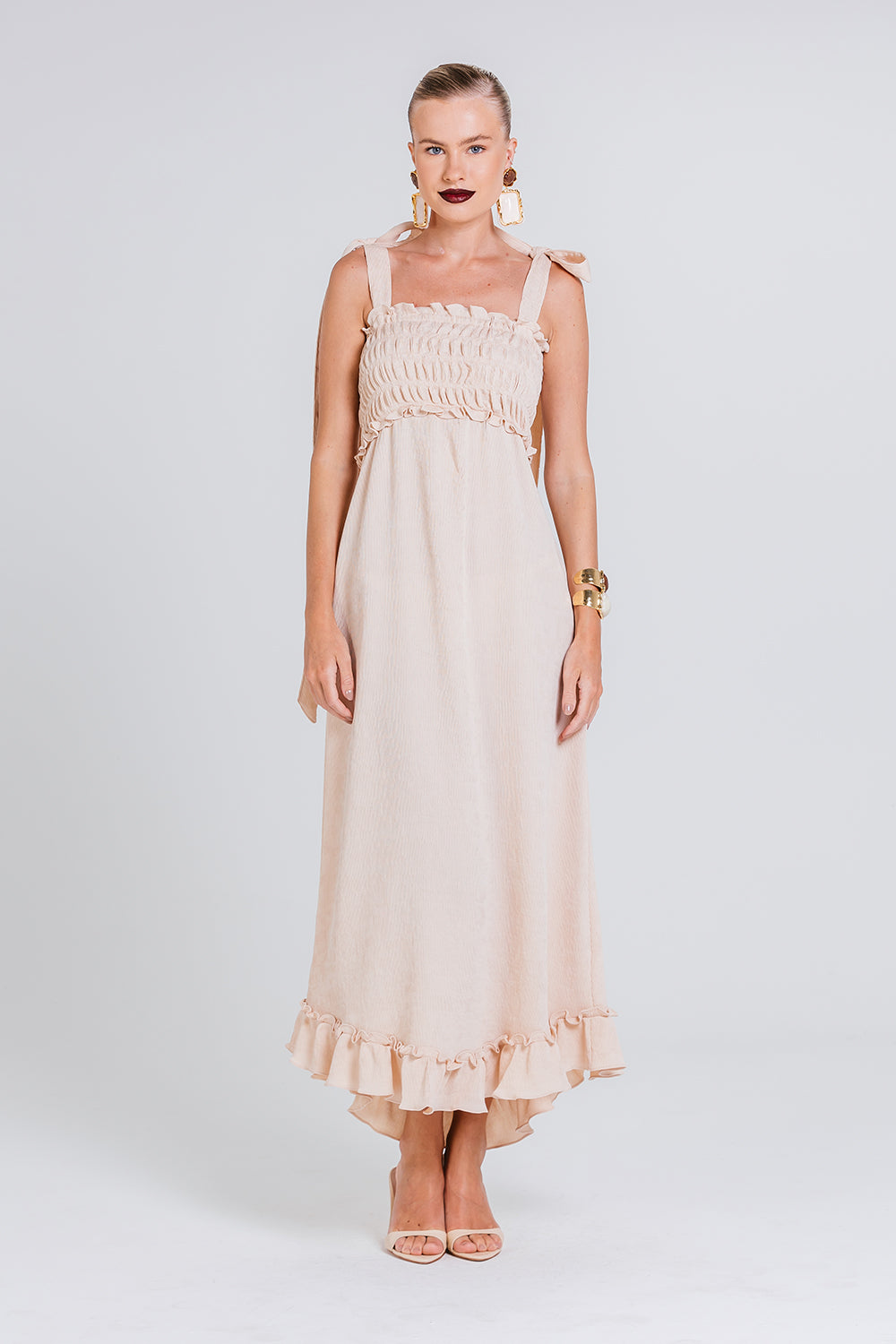 Vestido Deborah - Areia