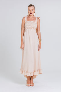 Vestido Deborah - Areia