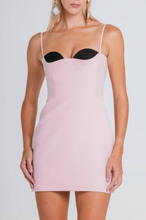 Vestido Corina Bicolor - Pancake/preto