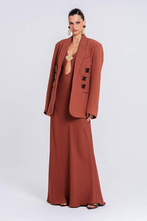 Vestido Sonar - Chocolate