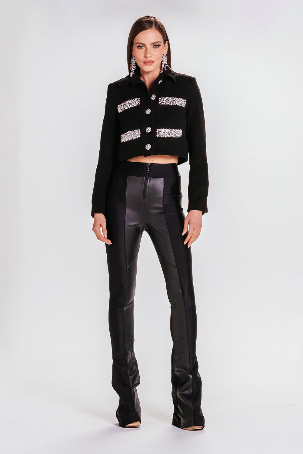 Calça Barbara - Preto/preto