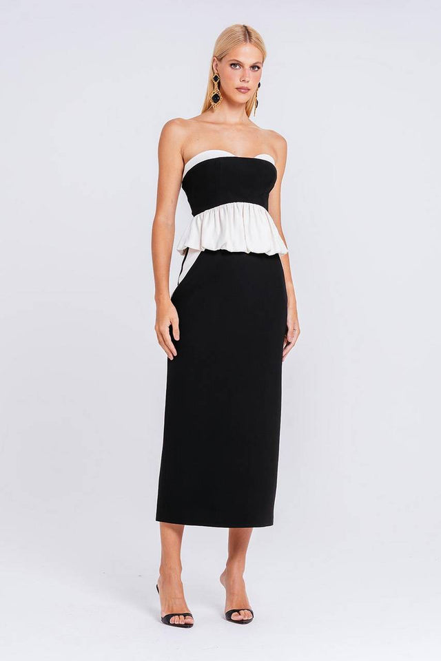Top Melissa - Preto/marfim