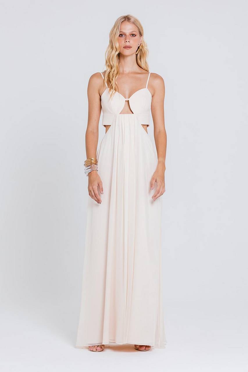 Vestido Cora - Areia