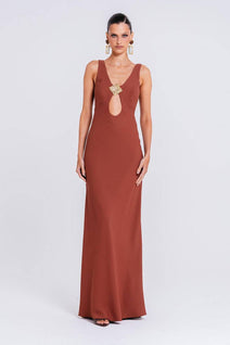 Vestido Sonar - Chocolate